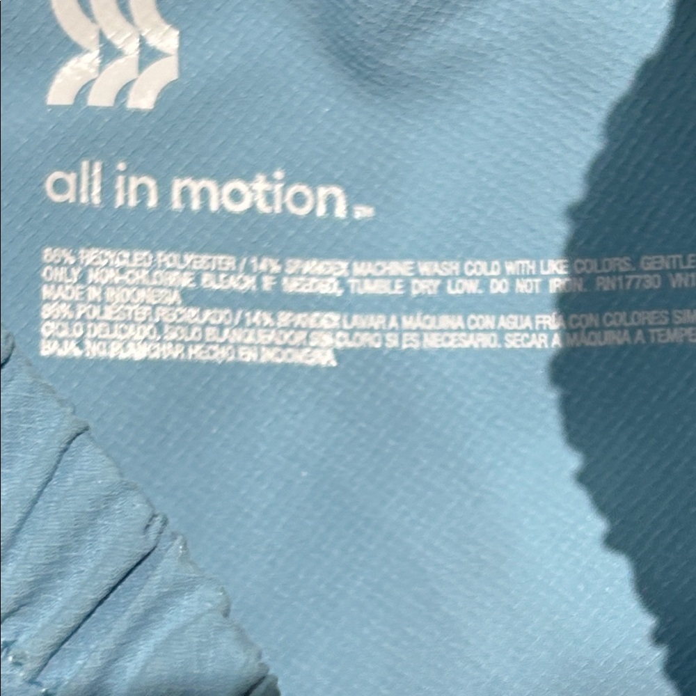 All in Motion Blue Athletic Shorts Lightweight Running Design - Picture 2 of 4